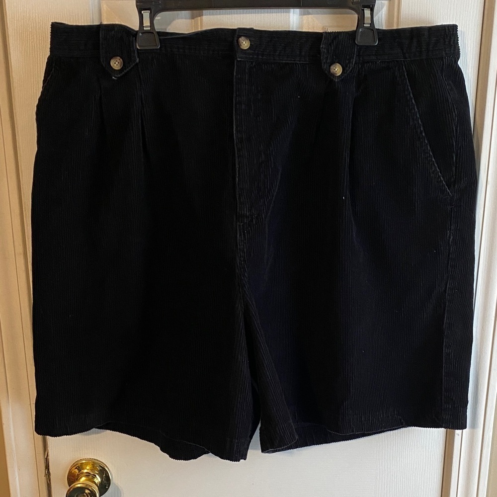 Carolina Colours Plus Size 24 Black Corduroy Women's Shorts